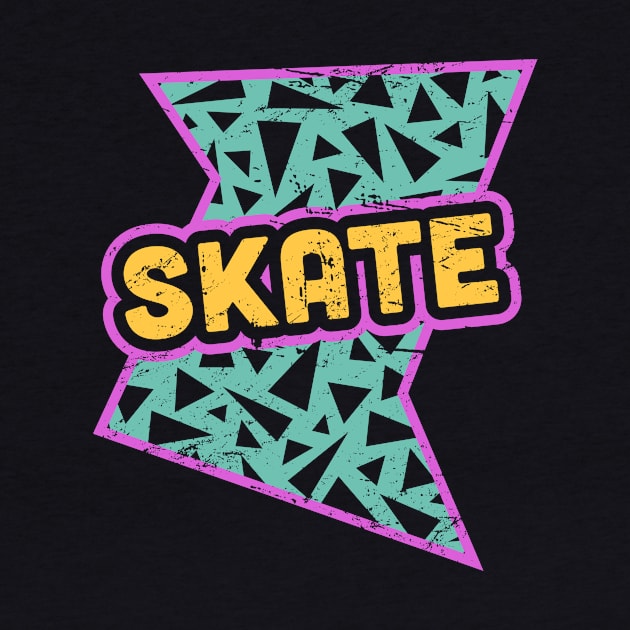 SKATE | Rad 90s Roller Skating Pattern by MeatMan